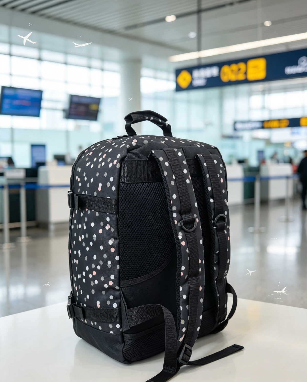 40x30x20cm Ryanair Approved Cabin Bag Underseat Hand Luggage Carry On Travel