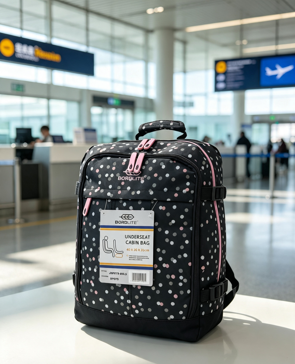 40x30x20cm Ryanair Approved Cabin Bag Underseat Hand Luggage Carry On Travel